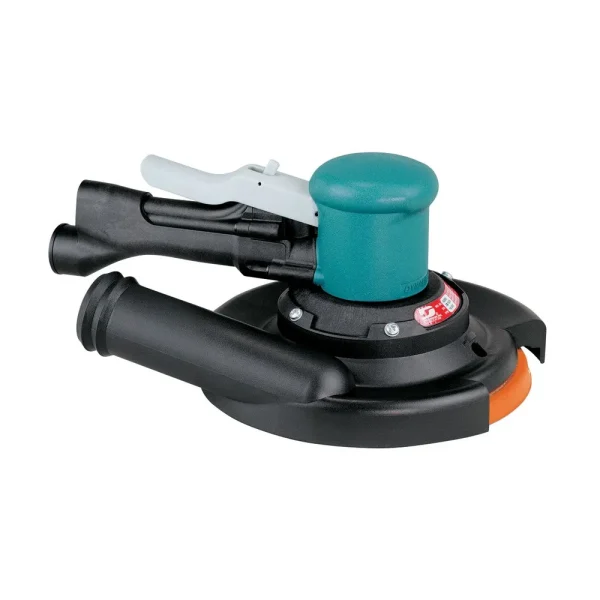 Dynabrade 8 In. Two Hand Gear Driven Sander, Central Vacuum 58446