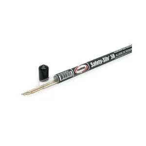 HARRIS® 56318LMPOP SAFETY-SILV® 56 1/16″ X 18″ 5-STICK TUBE BAg-7 HIGH SLVER BRAZING ALLOY, 4 TUBES/BOX