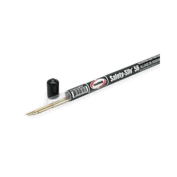 HARRIS® 56318LMPOP SAFETY-SILV® 56 1/16″ X 18″ 5-STICK TUBE BAg-7 HIGH SLVER BRAZING ALLOY, 4 TUBES/BOX