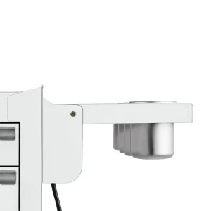 Viper Storage Viper Tool Storage Folding Side Shelf With Power Strip / USB, White V2SWH