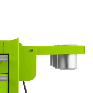 Viper Storage Viper Tool Storage Folding Side Shelf With Power Strip / USB, Lime Green V2SLG