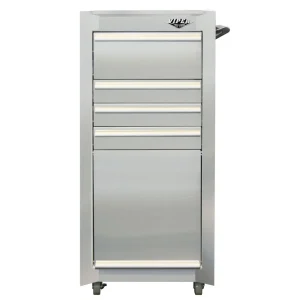 Viper Storage Viper Tool Storage 16-Inch 4 Drawer 304 Stainless Steel Rolling Tool / Salon Cart V180