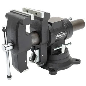 Yost Model 750-DI 5-1/8 Inch Multi Jaw Rotating Combination Pipe and Bench Vise Swivel Base