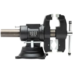 Yost Model 750-DI 5-1/8 Inch Multi Jaw Rotating Combination Pipe and Bench Vise Swivel Base