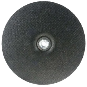 Weiler 56470 9″ x 1/4″ Wolverine Type 27 Grinding Wheel, A24R, 5/8″-11 Nut, 10/BOX