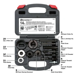 Powerbuilt 14PC PULLEY REMOVE & INSTALL KIT20 648605