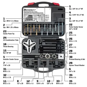 Powerbuilt HARMONIC BALANCER PULLER & INSTALLER KIT138 647758