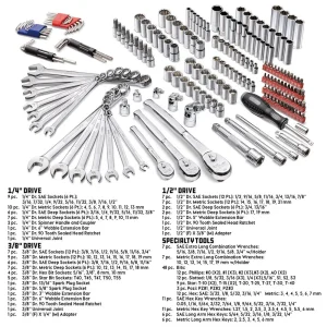 Powerbuilt 200PC MASTER TECHNICIANS KIT 642472