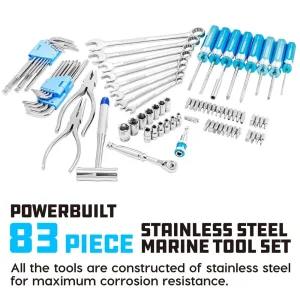 Powerbuilt 83PCS STAINLESS STEEL MARINE TOOL SET 642411