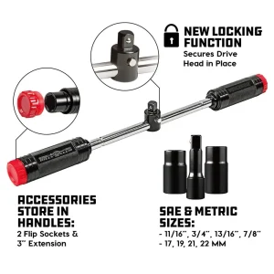 Powerbuilt BILLY CLUB UNIVERSAL LUG WRENCH SAE/MM GEN-2 642250