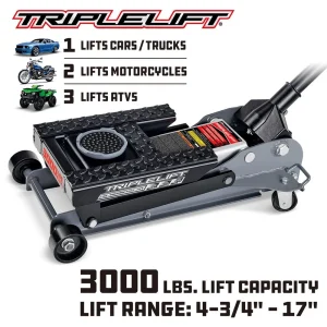 Powerbuilt 3000LBS TRIPLE LIFT GARAGE JACK 620622E