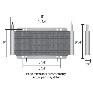 Derale Plate & Fin Trans Cooler Kit (11/32 Inch) 13503