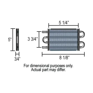 Derale 4-Pass Power Steering Cooler 13212