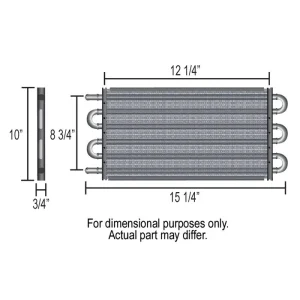 Derale Dyno-Cool Aluminum Trans Cooler 12904