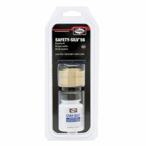 HARRIS® 56KPOP SAFETY-SILV® 56 1/16″ TUBE BAg-7 HIGH SILVER BRAZING ALLOY KIT, 4 JARS/BOX