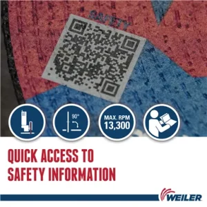 Weiler 57020 4-1/2″ x .045″ TIGER AO Type 1 Cut-Off Wheel, A60T, 7/8″ A.H., 25/BOX