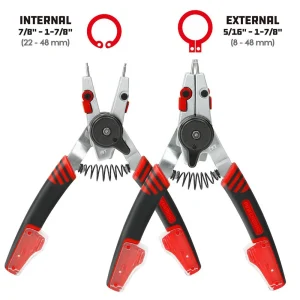 Powerbuilt COMBO SWITCH INT/EXT SNAP RING PLIERS(D) 941336