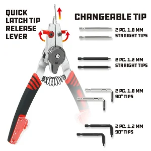 Powerbuilt COMBO SWITCH INT/EXT SNAP RING PLIERS(D) 941336