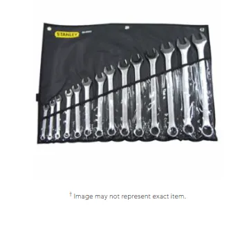 Stanley Tools for The Mechanic 85-990 14 Piece Combination Wrench Sets, Points, Inch 1 SET