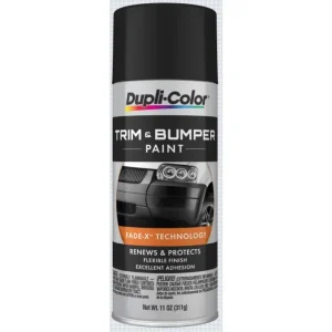 Dupli-Color Trim & Bumper Paint Black Aerosol 11 OZ TB101