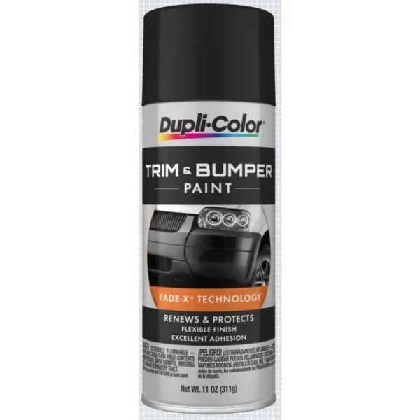 Dupli-Color Trim & Bumper Paint Black Aerosol 11 OZ TB101