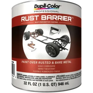 Dupli-Color Rust Barrier Rust Preventative Coating Bulk Flat Black Quart Quart 32 OZ RBQ100