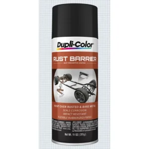 Dupli-Color Rust Barrier Rust Preventative Coating Aerosols Flat Black Aerosol Aerosol 12 OZ RBA100