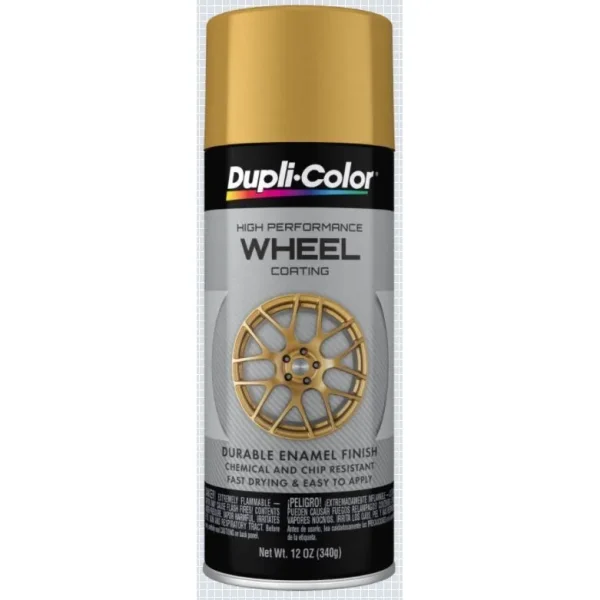 Dupli-Color Wheel Paint High Performance Matte Gold Aerosol 12 OZ HWP111