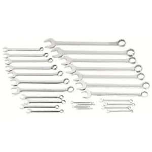Proto 1200-80ASD Torqueplus 12-Point Combination Wrench Sets, 26 Piece, Inch, Oval Handle, satin (1 Set)
