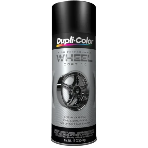 Dupli-Color Wheel Paint High Performance Black Aerosol 11 OZ HWP104