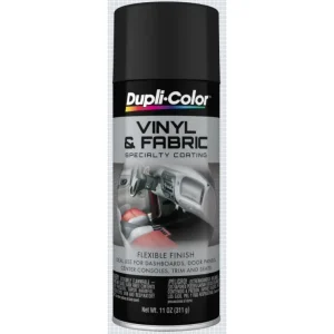 Dupli-Color Vinyl & Fabric Spray High Performance Flat Black Aerosol 11 OZ HVP106