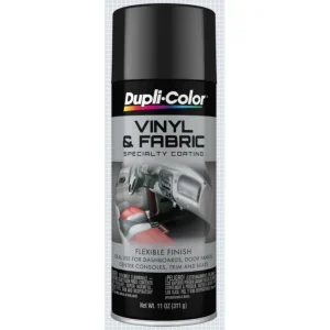 Dupli-Color Vinyl & Fabric Spray High Performance Gloss Black Aerosol 11 OZ HVP104