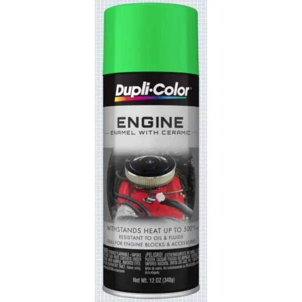 Dupli-Color Engine Paint with CERAMIC Grabber Green (Lime) Aerosol 12 OZ DE1641