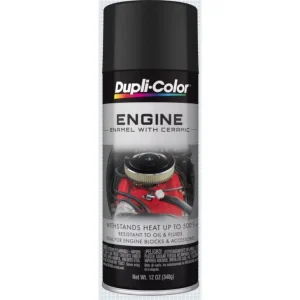 Dupli-Color Engine Paint with CERAMIC Ford Semi-Gloss Black Aerosol 12 OZ DE1635