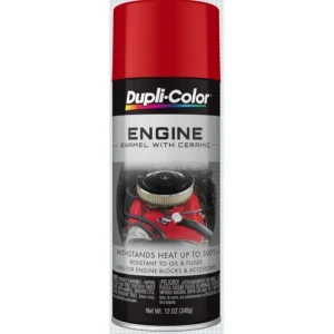 Dupli-Color Engine Paint with CERAMIC Chrysler Industrial Red Aerosol 12 OZ DE1632