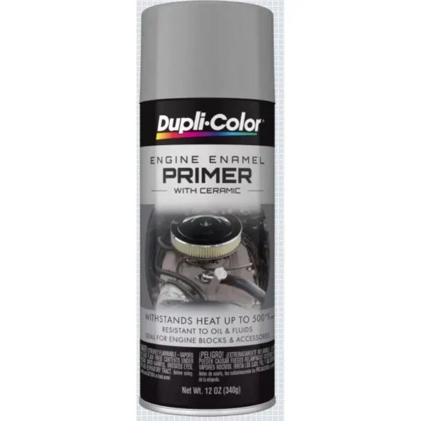 Dupli-Color Engine Paint with CERAMIC Gray Engine Primer Aerosol 12 OZ DE1612