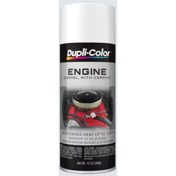Dupli-Color Engine Paint with CERAMIC Universal White Aerosol 12 OZ DE1602