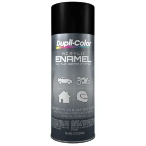 Dupli-Color Multi-Purpose Enamel Flat Black Aerosol 12 OZ DA1605