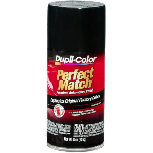Dupli-Color Perfect Match Premium Automotive Paint Universal Gloss Black Aerosol 8 OZ BUN0100