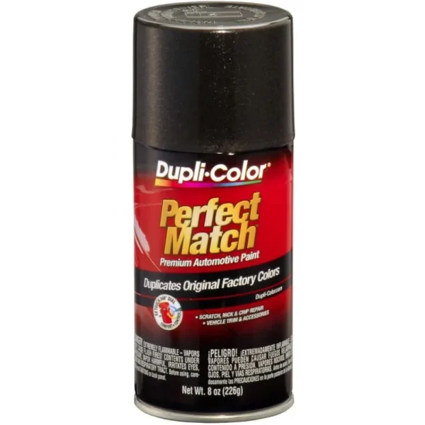 Dupli-Color Perfect Match Premium Automotive Paint Universal Black Metallic Aerosol 8 OZ BUN0090
