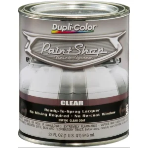 Dupli-Color Paint Shop Finish System Base Coat Gloss Clear Coat Quart 32 OZ BSP300