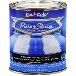 Dupli-Color Paint Shop Finish System Base Coat Deep Blue (Metallic) Quart 32 OZ BSP204