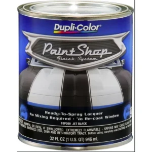 Dupli-Color Paint Shop Finish System Base Coat Jet Black Quart 32 OZ BSP200