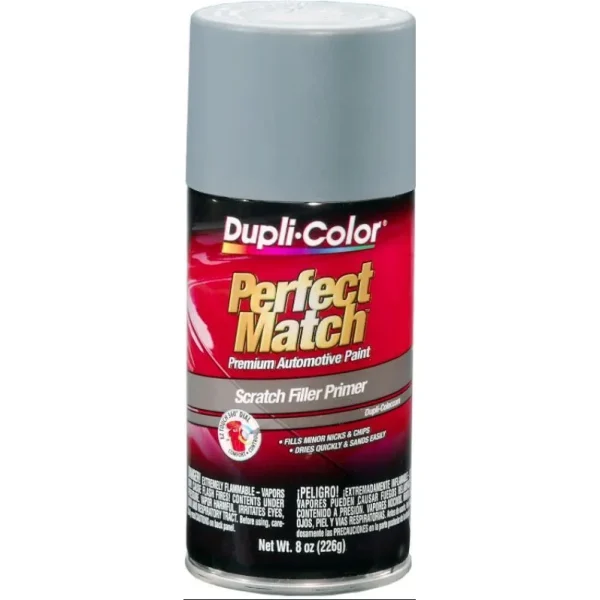 Dupli-Color Perfect Match Premium Automotive Paint Scratch Filler Primer Gray Aerosol 8 OZ BPR0031