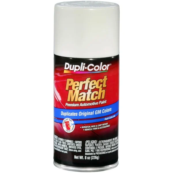 Dupli-Color Perfect Match Premium Automotive Paint General Motors White 11 WA3967 Aerosol 8 OZ BGM0
