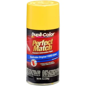 Dupli-Color Perfect Match Premium Automotive Paint Ford Chrome Yellow (BZ) Aerosol 8 OZ BFM0363