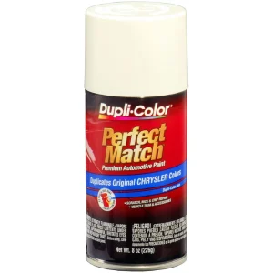 Dupli-Color Perfect Match Premium Automotive Paint Chrysler Stone White (PW1) Aerosol 8 OZ BCC0407