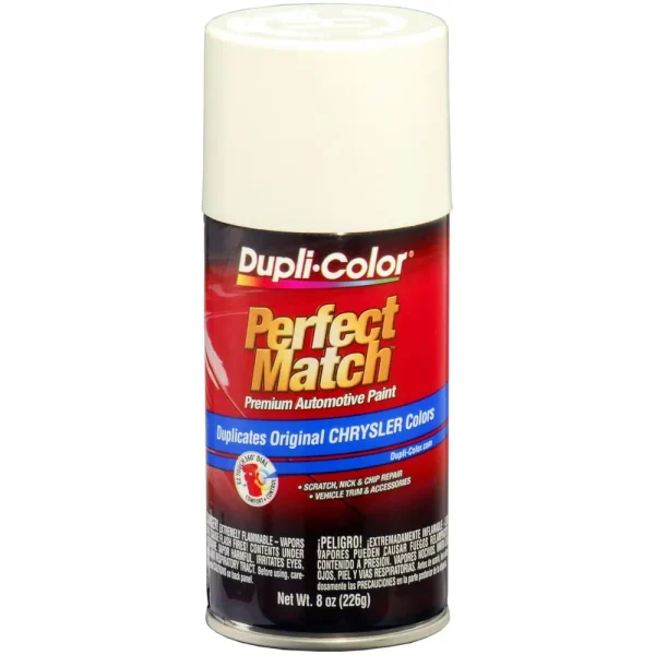 Dupli-Color Perfect Match Premium Automotive Paint Chrysler Stone White (PW1) Aerosol 8 OZ BCC0407