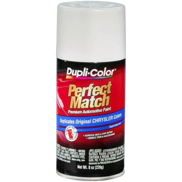 Dupli-Color Perfect Match Premium Automotive Paint Chrysler Bright White (PW6, GW6, PW7, GW7) Aero