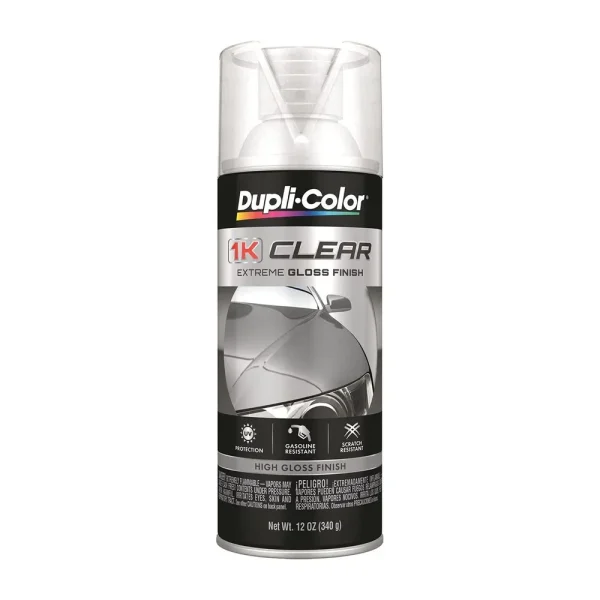 Dupli-Color 1K Clear 1KCG 1K CLEAR GLOSS Aerosol 12 OZ 1KCG